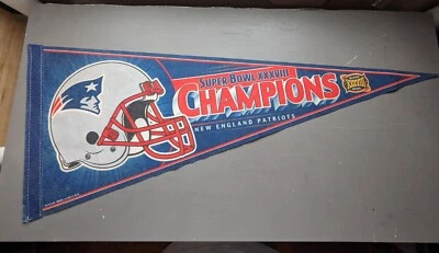 NFL New England Patriots Super Bowl XXXVIII Campeones 30" Wincraft Banderín Brady Foto 1 de 4