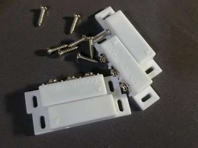 2x Magnetic Reed Switch Normally Open or Closed NC NO Door Alarm Window Security - Image 1 of 4
