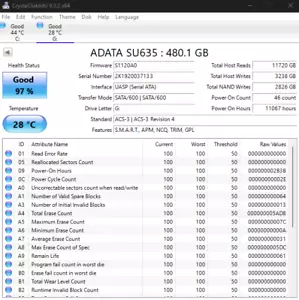 ADATA Ultimate SU635 2.5" SATA 6Gb/s 480 GB SSD (ASU630SS-480GQ) - Picture 1 of 1