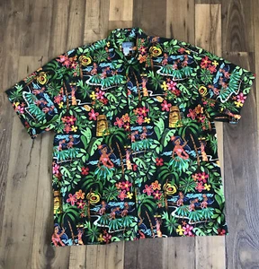 🔥 High Seas Trading Co. Hawaiian Hula Girls Shirt Men's Size 3X Made 🇺🇸 USA - Picture 1 of 12