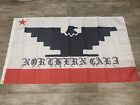 Nordkalifornische Flagge 3x5 Fuß UFW Union schwarzer Adler Logo Streik Norte Cali Bay