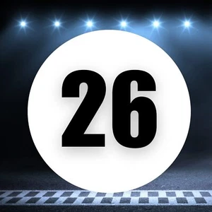 12 inches Magnetic Race Car Rally Door Number 26 Magnet x2 - Foto 1 di 1