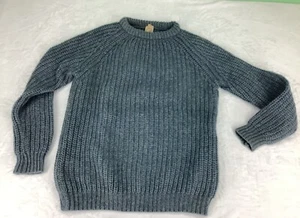 Vtg Sheepskin Warehouse Sweater M Great Britain Hand Framed Blue MGO250311/OB8 - Picture 1 of 8
