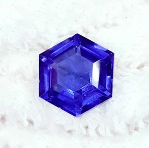 Piedra preciosa suelta de tanzanita natural certificada 8,94 quilates gema de corte hexagonal de tanzanita W40 - Imagen 1 de 13