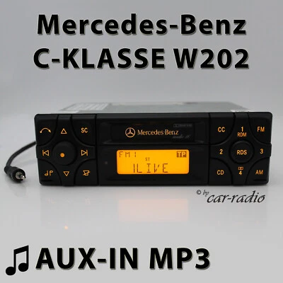 Mercedes W202 Radio Audio 10 BE3100 MP3 AUX Becker Kassettenradio C-Klasse S202 - Bild 1 von 4