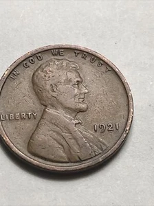 1921 P LINCOLN WHEAT CENT VG Very Good Grade Coin Lot V139 - Picture 1 of 12