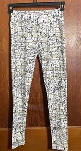 Leggings LuLaRoe OS legno alberi betulla inverno autunno taglia unica floreale bianco marrone - Foto 1 di 10