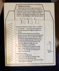 Used Art Gone Wild Box Template Wood-mounted Rubber Stamp V1-1223, Free Shipping - Picture 1 of 3