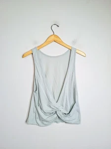 Lululemon Twist It Tank Storm Blue Size 10 Pima Cotton W1BC6S - Picture 1 of 3