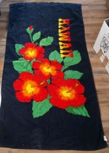 Hawaii Hawaiian Colorful Beach Bath Towel Flowers Large 30x56 - Picture 1 of 3
