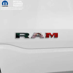 Calcomanías superpuestas emblema puerta RAM X2 L&R BANDERA MEXICANA se adapta a camiones RAM 2019-2025 - Imagen 1 de 10