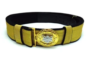 Feldbinde gold Tresse auf schwarzem Tuch mit Schützenemblem - Picture 1 of 1