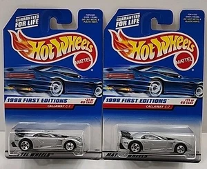 Hot Wheels Lot Of Two  1998 First Editions  Callaway C-7 #31 Of 40 Cars. - Picture 1 of 2