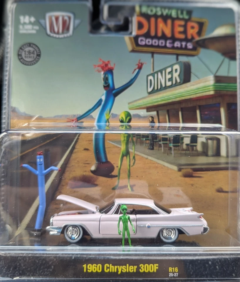 M2 machines 1960 chrysler 300f Roswell Diner GoodEats Brand New Sealed Box Ship - Image 1 of 4