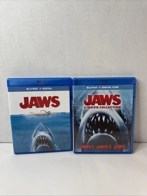 JAWS 4-Film Complete Collection Blu-ray Lot 1 2 3 4 Movie Anthology Spielberg Foto 1 de 4