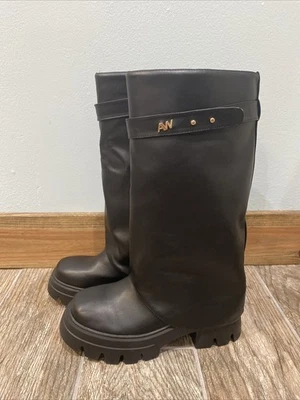 Bota para mujer Azalea Wang acanalada talla 7 nueva sin caja/T Foto 1 de 4