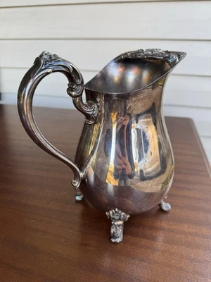 Jarra de agua vintage Webster Wilcox International Silver Co. plateada - EE. UU. Foto 1 de 4