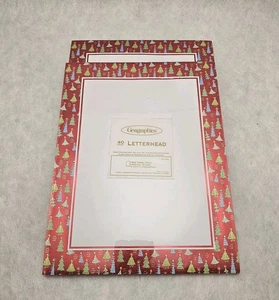 2 NWT Geographics "Christmas Icons" Foil Printer Paper Letterhead 40 Pages - Picture 1 of 2