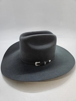 Sombrero de Vaquero Bailey 4X Mezcla Angora Gris Talla 6 7/8 Foto 1 de 4