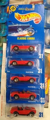HOT WHEELS CLASSIC COBRA COLLECTOR NO. 31 SPEED POINTS Wheel & Base Variations - image 1 of 4