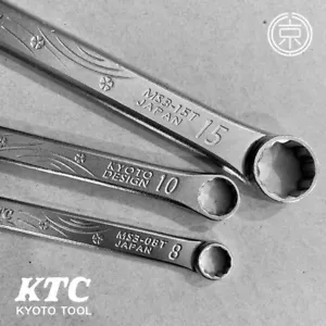 KTC Thin Combination Wrench 3pcs Complete Set 8/10/15mm Made in Japan - Picture 1 of 3