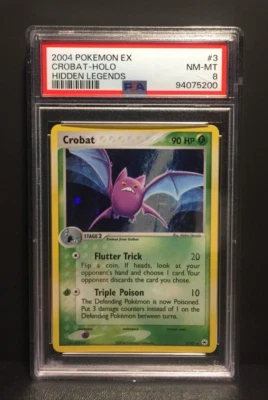 2004 Crobat Holo | EX Hidden Legend | PSA 8 Near Mint | englisch | Iksbat - Bild 1 von 4