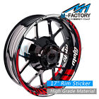 Racing 17 Inch Wheel White Rim Stickers AA02 For Yamaha YZF R6 99-20 16 17 18 19