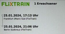  2 x FlixTrain Frankfurt Main - Berlin Hbf - 25.01.2024, 17:13 Uhr