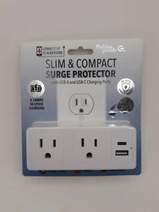 Surge Protector Wall Tap w/ USB-A and USB-C Charger - Picture 1 of 8