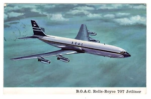 B.O.A.C. Avión Rolls-Royce 707, publicado Irlanda 1961 - Imagen 1 de 2