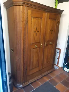 Schrank Kleiderschrank Eichenschrank Eiche massiv Antikmöbel Antiquitäten - Bild 1 von 16