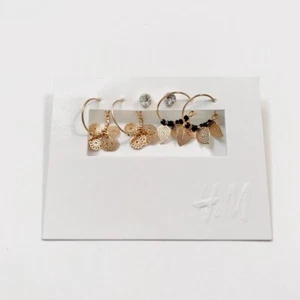 H&M ORECCHINI CERCHIO PENDENTI GIOIELLO PUNTO LUCE DORATI NUOVI - Foto 1 di 2