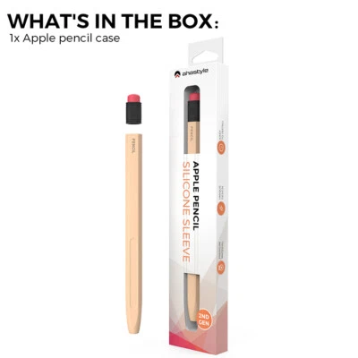 Anti-slip Anti-drop Silicone Protective Case Cover For Apple Pencil 2 Stylus Pen - Image 1 of 4