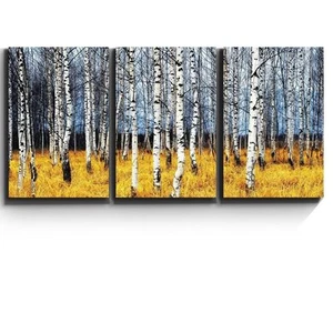 3 Piece Canvas Print - Beautiful Aspen Trees Fall Colors - 16"x24"x3 Panels - Picture 1 of 3