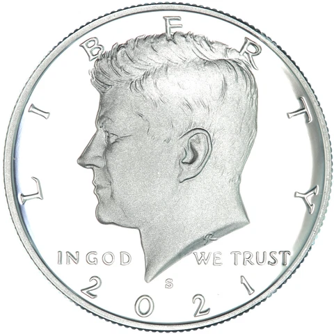 2021 S Kennedy Half Dollar Gem Deep Cameo 99.9% Silver Proof See Pics Z406 Cover