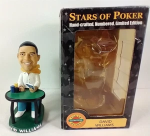 David Williams Stars of Poker Bobblehead LE 183/5000 PokerHeads Texas Hold'em - Picture 1 of 8