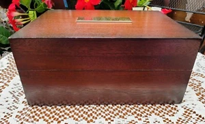 Gorgeous VINTAGE BURL~ WALNUT HUMIDOR - Picture 1 of 12