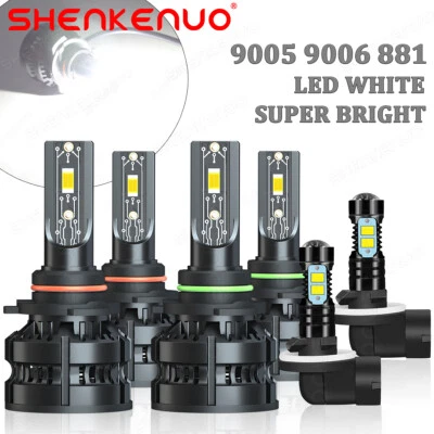 Combo 6x faros LED altos/bajos + kit de faros antiniebla para GMC Sonoma 1998-2004 Foto 1 de 4