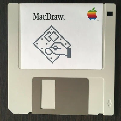 Apple MacDraw • 400k 3,5" SingleSided LD Floppy Disk • Sammler RAR • 690-5014-A - Bild 1 von 4