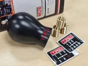 TRD Gear Shift Knob - 5 / 6 Speed- BLACK - Toyota Supra Celica GT4 MR2 Soarer GR - Picture 1 of 7