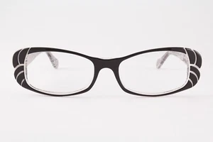 Rare Authentic Jean Lafont GLORIA 149 53mm Black White Glasses Frames France - Picture 1 of 5
