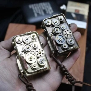 ZORRO One Press Encendedor Steampunk Personalizado Retro Trinchera Queroseno Encendedor Hombres Regalos - Imagen 1 de 6