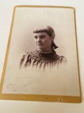 Cabinet Card Photo Creepy Horror antique Haunted 1900s portrait girl Victorian 