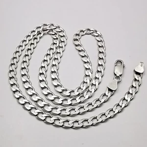 Vintage ausgefallene 925 Sterling Silber Kette Halskette, signiert feiner Schmuck - Bild 1 von 6