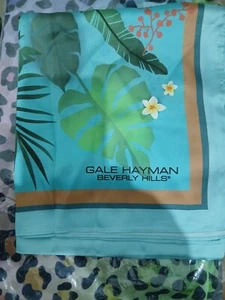 Gale Hayman Chiffonschal mit Blumenmuster - leichter Frühling Herbst - Bild 1 von 2