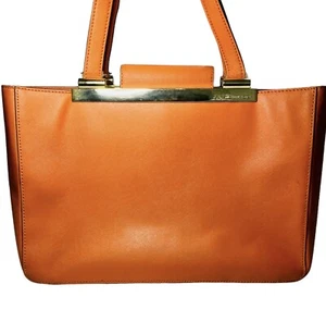 Michael Kors Orange Leder Tilda Handtasche Umhängetasche Multi Pocket Klassiker Rarität Farbe - Bild 1 von 19