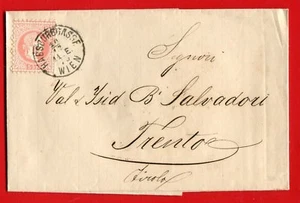 AUSTRIA 1873 cover from WIEN to Trient (306-15) - Picture 1 of 2
