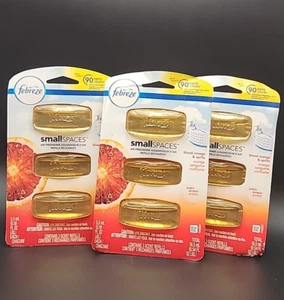 Febreze Small Spaces Air Freshener Refills Blood Orange & Spritz 3 Packs 9 Total - Picture 1 of 3