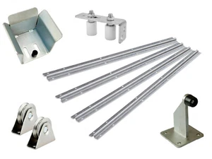 Tor Schiene Schiebetor Set Bodengeführt zum Aufschrauben inkl. 4Schienen  BS11 - Bild 1 von 22