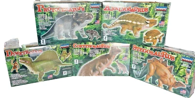 Lindberg Dinosaur Model Kits SET OF FIVE Different Dinosaurs -SEALED NIB - Image 1 of 4